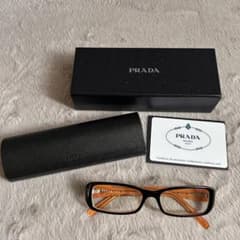 PRADA プラダ メガネ VPR 17H-A 度入り 箱ケース付きのサムネイル