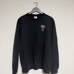 NIKE STUSSY コラボ クルーネック スウェット ブラック Mのサムネイル