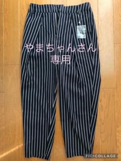 URBAN RESEARCH パンツ(ネイビー/ストライプ)のサムネイル