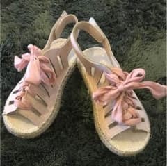 プティマイン 編みあげサンダルのサムネイル