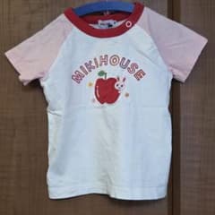 ミキハウス おんなのこ シャツ 90 白 ピンクのサムネイル