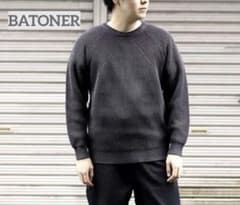 BATONER クルーネック ニット ダークネイビー サイズ4 相当 春夏 