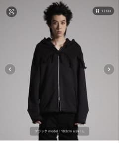 GRANCY】ニットレイヤードデザインジップフーディ - メルカリ