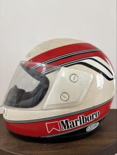 Marlboro YAMAHA ヘルメット 当時物 昭和レトロ 旧車 ビンテージ Marlboro YAMAHA ヘルメット 当時物 昭和レトロ 旧車 ビンテージ