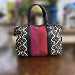 Kate Spade 花柄ストライプ ハンドバッグのサムネイル