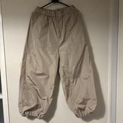 ベージュ ワークパンツ ゴムウエストのサムネイル