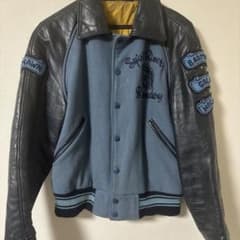 希少 70s ヴィンテージ スタジャン レターマンジャケット 42 レザー袖 70s made in Canadaレザージャケット - メルカリ
