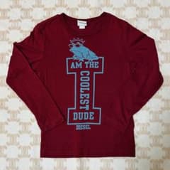 DIESEL カエルプリント 長袖カットソー　xsのサムネイル