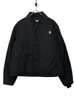 90s Carhartt デトロイトジャケット ナイロン L 黒 ブラック レア 