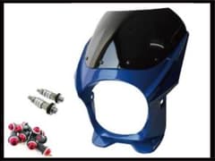 ビキニカウル 180φ ブルー M8取付けボルト/スクリーンボルトレッド付属