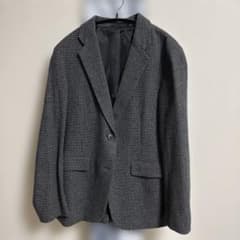 ●最終値下げ●グレー チェック柄 テーラードジャケット Mサイズ　UNIQLOのサムネイル
