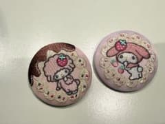 サンリオ マイメロディ 刺繍缶バッジ 2種セットのサムネイル