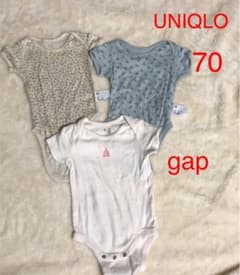 3枚セット　ロンパース  半袖　肌着　70のサムネイル