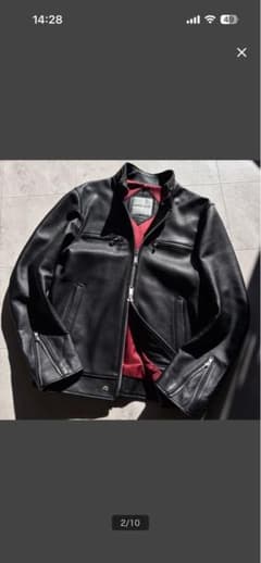 ライダース　ブラックレザージャケット