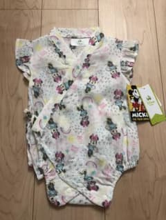 新品 ディズニー ミニーマウス 甚平 ロンパース 女の子のサムネイル