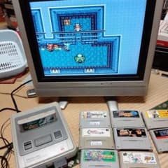 値下げ!スーパーファミコン一式　動作確認済　ソフトもつけます。　一応ジャンク品のサムネイル