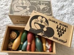 DORA BOWL ドラえもん　ミニ　ボーリング　おもちゃ　木製のサムネイル