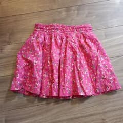 ピンク花柄スカート 140cmのサムネイル