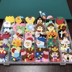 クラフトパンチ　詰め合わせ　春夏秋冬　ケース付き　四季　12か月　１年　パーツのサムネイル