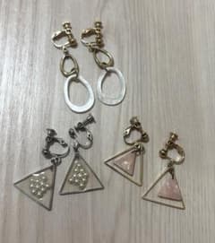 イヤリング ３ペアセット まとめ売り　バラ売り⭕️ゴールド シルバーのサムネイル