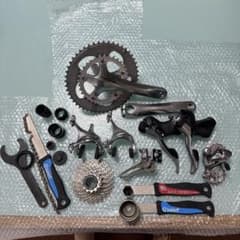 Shimano Tiagra 4600コンポーネント+BB+工具 中古のサムネイル