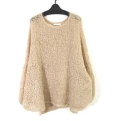 【新品タグ付き】プラージュ イタリアヤーン HANDKNIT モヘアニット　シロ 新品タグ付き】プラージュ イタリアヤーン HANDKNIT モヘア