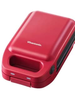 Vitantonio厚焼きホットサンドベーカー ワッフルプレートセット 色REDのサムネイル