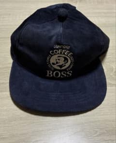 ポ*ン様 『再出品』 【90s・本革】SUNTORY BOSS刺繍 キャ ップ豚のサムネイル