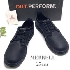 MERRELL メレル バスク ソル レザー スニーカー ブラック 黒 27 MERRELL メレル バスク ソル レザー スニーカー ブラック 黒 27