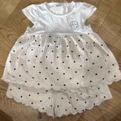 petit main ちいかわ ドット柄 トップス ショートパンツ 100