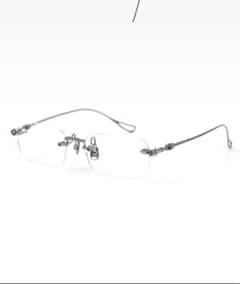 元値9600円CARMID リムレス メタルフレーム クロスモチーフ　韓国のサムネイル