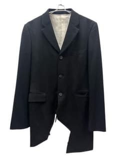COMME des GARCONS ウールギャバカッティングヘムジャケット - メルカリ