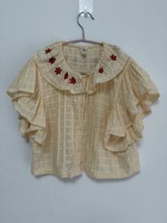apolina アポリナ Silvie Blouse MILK 7-9Yのサムネイル