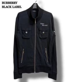 BURBERRY BLACK LABEL ジップアップ スウェット y2k 黒 - メルカリ