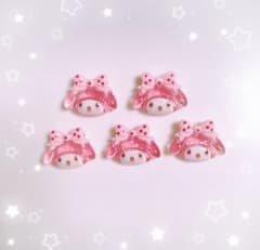 2セットのみ　ネイルパーツ マイメロ 5個セット - 2