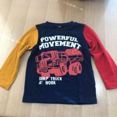 ダンプトラック　tシャツ　ロンT 長袖　西松屋　100cmのサムネイル