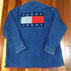 [専用]TOMMY JEANS デニムジャケット gジャン フラッグ ロゴのサムネイル