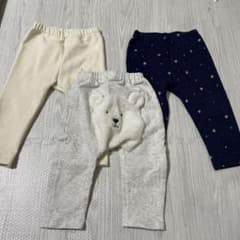 80cm長ズボン 裏地フリース 3着セットのサムネイル