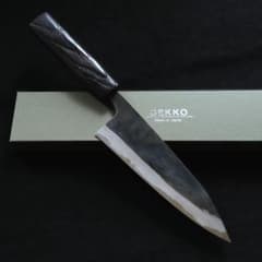 白紙1号 黒打 万能包丁 168㎜ G9401 ベリ柄 月光作 １点物 白紙1号 黒打 万能包丁 170㎜ G8155 焼柄 月光作 手作り - メルカリ