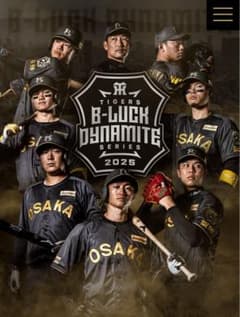 阪神タイガースB-LUCK DYNAMITE 近本 L 阪神タイガースブラック ダイナマイトシリーズ2025 近本選手Lサイズ