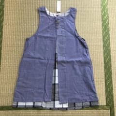 ナチュラル　エプロン　デニム調のサムネイル