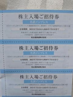 名鉄株主入場ご招待券 南知多ビーチランド おもちゃ王国 リトルワールド　3枚のサムネイル