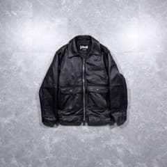 schott】Leather police man jacket 