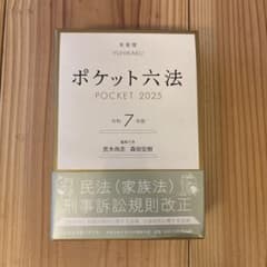 ポケット六法 令和7年版のサムネイル