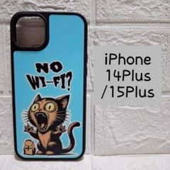 iPhone 14Plus 15Plus 스마트 폰 케이스 고양이 무늬 스마트 폰 커버