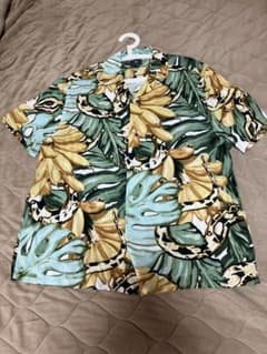 H&M アロハシャツ Lサイズ バナナ蛇柄のサムネイル
