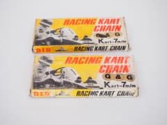 レーシングカートチェーン　215-128リンク　2本セット（1本は新品です）のサムネイル