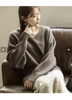 【2022AW】 NOBLE CA/W ショートV プルオーバー キャメルのサムネイル
