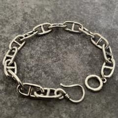 メキシカンジュエリー シルバー925 アンカーチェーン ブレスレット スリム 細 メキシカンジュエリー シルバー925 アンカーチェーン ブレスレット
