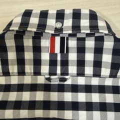 THOM BROWNE トムブラウンギンガムチェック柄 長袖シャツ サイズ0